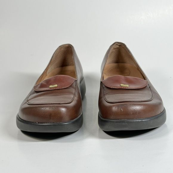 DANSKO Desiree Brown Leather Loafers Womens US Size 6.5-7 EU 37 Made In Brazil - Picture 4 of 16